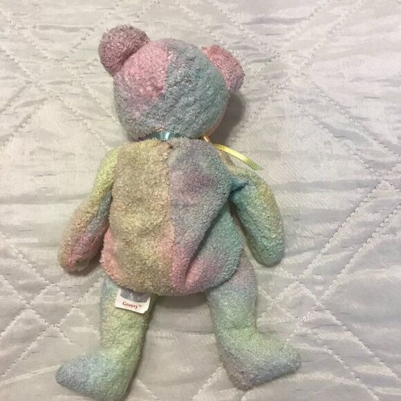 1999 TY Beanie Baby GROOVY‎ The Ty-Dyed Bear - Picture 2 of 4